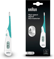 Braun Thermometer, Readings as Fast as 10 Seconds, White - PRT 1000