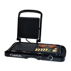 Lexical Contact Grill, 1600Watts, Black - LSM-2550-2