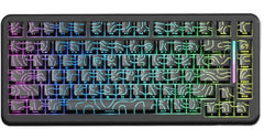 ATTACK SHARK X82 PRO HE Magnetic Gaming Keyboard,8KHz Polling Rate,Adjustable Actuation Rapid Trigger,Tri-Mode Wireless PC Keyboard with 5000mAh Battery,Cloud/Software Driver for Win/Mac,Black Contours.