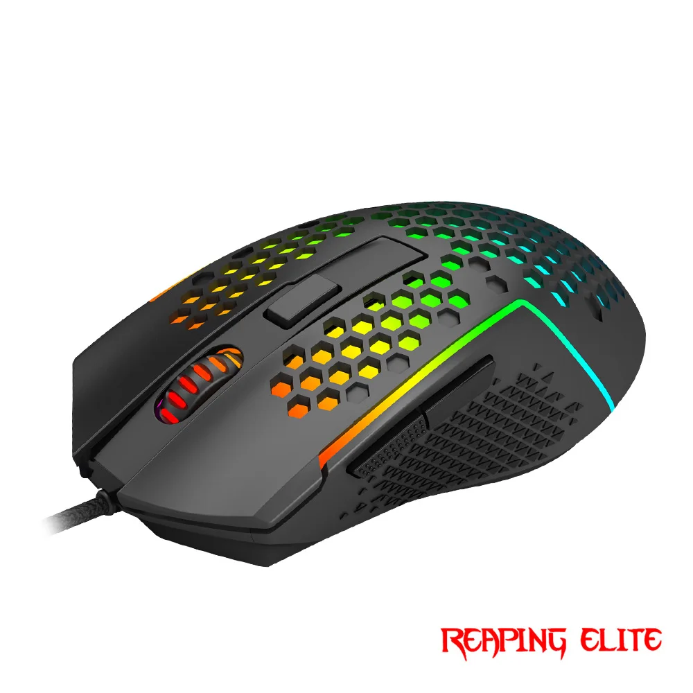 REDRAGON M987P-K Reaping Elite Lightweight RGB Gaming Mouse - CompuMe