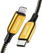 Anker PowerLine+ III Golden Age USB-C to Lightning Cable A8843 – 24K Gold-Plated