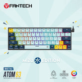 Fantech MK874 V2 Atom 63 Hot swappable Mechanical Keyboard Sky Blue - CompuMe