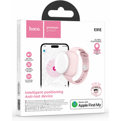 HOCO E91E Smart Tracker Bracelet with Apple Find My - Powder