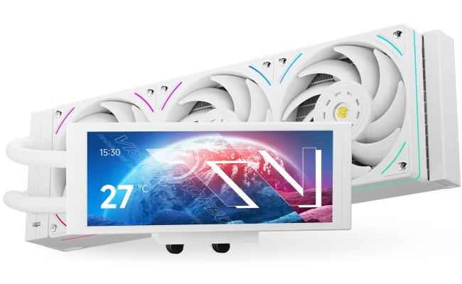 Thermalright Trofeo Vision 360 ARGB WHITE CPU Liquid Cooler w/ 6.86" IPS UW (1280×480) Flat Display, High Performance AIO TL-UB36W
