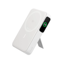 Anker MagGo Power Bank, Qi2 Certified 15W Ultra-Fast MagSafe-Compatible Portable Charger, 10000mAh Battery Pack with Smart Display & Foldable Stand, For iPhone 16/15/14/13 Only (USB-C Cable Included) White - 18 Month Warranty