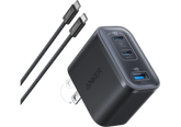 Anker Nano Charger – 70W GaN Dual‑Chip, 3 Ports (2× USB‑C, 1× USB‑A), TÜV Certified, ActiveShield 4.0 Cooling, Compact Travel‑Friendly Design - 18 Months Warranty