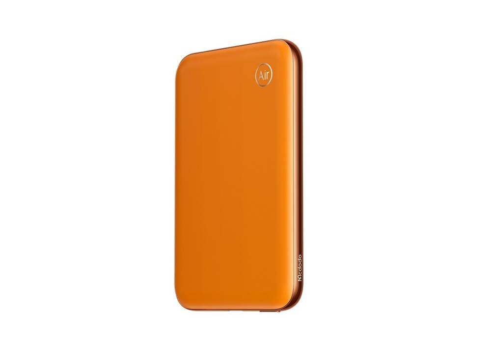 Mcdodo MC-293 Meta Air Magnetic Wireless Power Bank - 5000mAh 20W PD Fast Charging - Ultra-Slim Aluminum Alloy Design, Orange - 18 Months Warranty