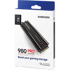 Samsung 980 Pro 2tb Ssd W/ Heatsink Pcie Gen 4 Nvme M.2 Internal Heat Control Max Speed Ps5 Compatible Up To 7000 Mb/s - CompuMe