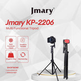 Jmary Kp 2206 Camera And Mobile Tripod & Selfie Stick Extendable Cell Phone Tripod Stand With Mobile Holder