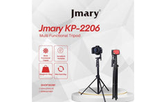 Jmary KP-2206 Camera and Mobile Tripod & Selfie Stick Extendable Cell Phone Tripod Stand With Mobile Holder