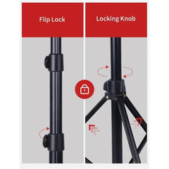 Jmary KP-2206 Camera and Mobile Tripod & Selfie Stick Extendable Cell Phone Tripod Stand With Mobile Holder