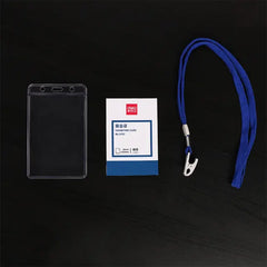 Deli Badge & Lanyard 10.5x7cm Vertical Pack of 50