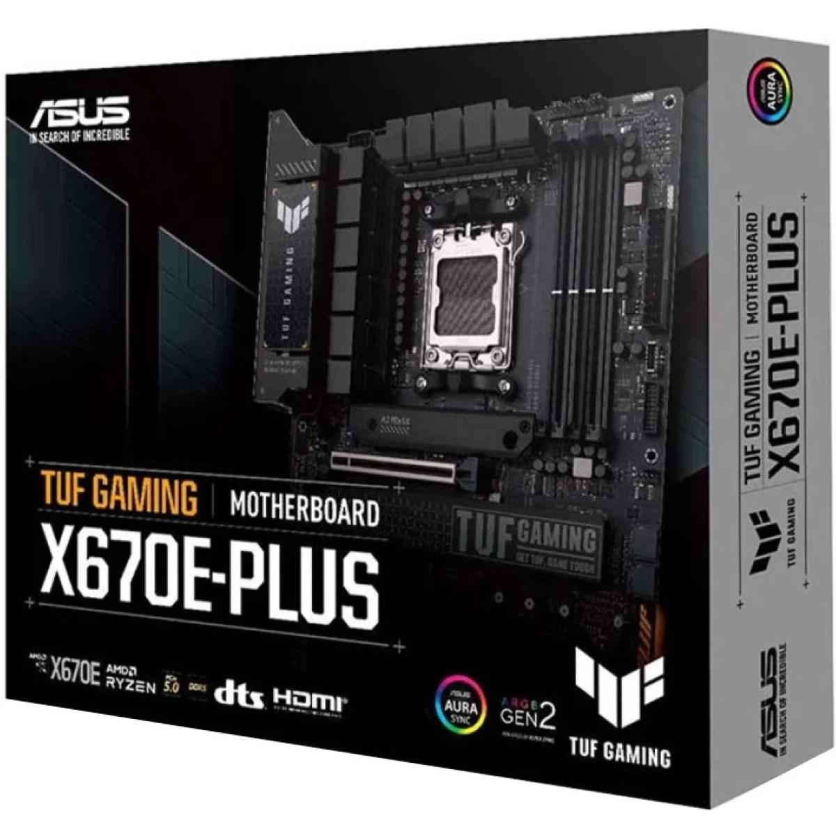 Asus Tuf Gaming X670e Plus Ddr5 Am5 Ryzen 7000 Pcie® 5.0 4x M.2 Slots 2.5 Gb Lan Usb 4 Aura Rgb Lighting)