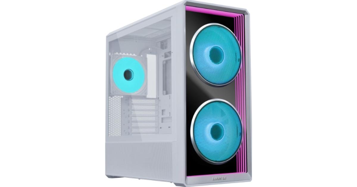 Lian Li LANCOOL 217 (217INFX-W) MESH (White) ARGB ATX Mid Tower Tempered Glass Gaming Case W/ Type-C.