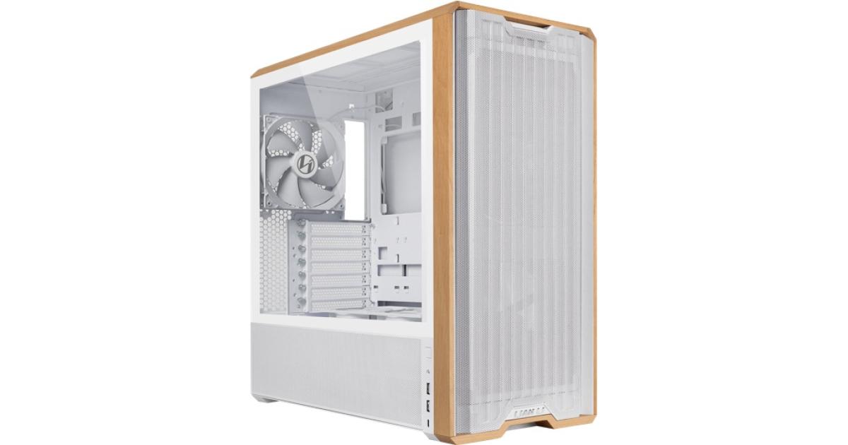 Lian Li LANCOOL 217 (217W) MESH (White) ARGB ATX Mid Tower Tempered Glass Gaming Case W/ Type-C.