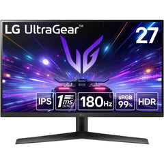 Lg Ultragear 27gs50f 27" Full Hd Gaming 180hz 1ms Hdr10 Amd Freesync 3 Side Virtually Borderless Design W/ 2x Hdmi, Displayport Black