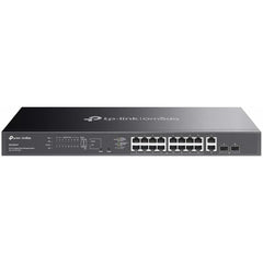 Tp Link Omada Es220gmp 20 Ports Gigabit Easy Managed Switch 16 Port Poe+, 250w Poe Budget, 2x Gigabit Rj45+2 X Gigabit Sfp, Auto Recovery, Port Isolation, Sdn, Vlan, Centralized Cloud Management - CompuMe