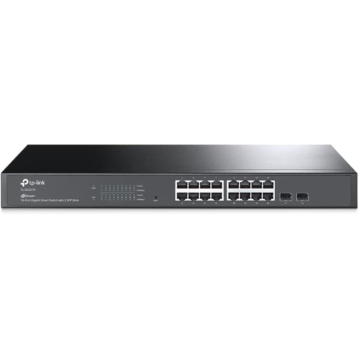 Tp Link Tl Sg2218p 16 Port Gigabit Smart Managed Poe Switch16 Poe+ Ports 150w 2 Sfp Slots Support Omada Sdn Poe Recovery - CompuMe