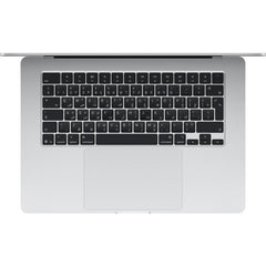 Apple MacBook Air 15Inch, M4 chip with 10-core CPU & 10-core GPU, 16GB & 512GB SSD, Silver - MW1H3AE