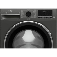 Beko Front Load Washing Machine A+++, 15Programs, 9KG, 1400RPM, Manhattan Grey - B3WFU4942ESMG