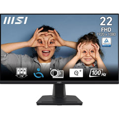 Msi Pro Mp225 22" Full Hd 100hz 1ms Eyesergo Anti Flicker Less Blue Light W/ Hdmi & Vga Interface Black