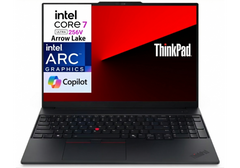 AI Laptop Lenovo ThinkPad E16 Gen 3, Intel® Core™ Ultra 7 256V Up to 4.8GHz Intel® Arc™ 140V GPU, 16GB LPDDR5X-8533 (not upgradable), 1TB SSD, 16" FHD+ With Casual Toploader - 2 Years Warranty