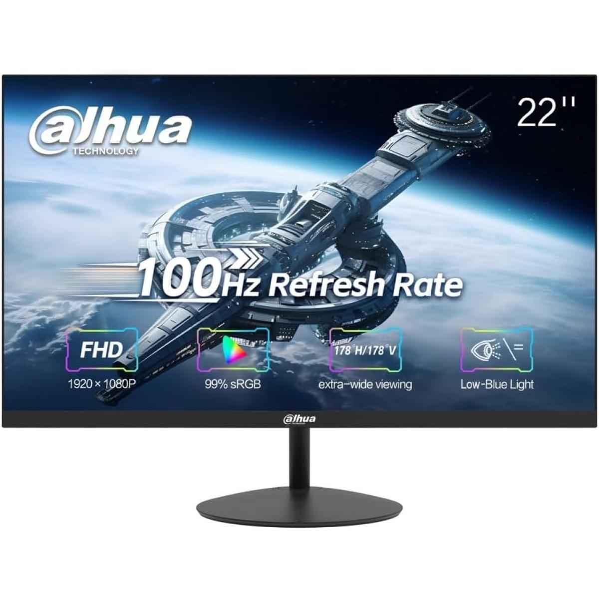 Dahua Lm22 A200y 22” Full Hd 100hz Anti Blue Light Eye Proteive Micro Bezel Design W/ Hdmi & Vga Interface Black