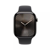 Apple Watch Series 10 GPS 42Mm, Jet Black Aluminium Case with Black Sport Band, S/M - MWWE3QA