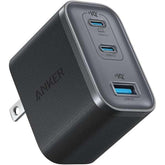 Anker Nano Wall Charger, 70Watts, 3Ports, Black - A121AL11