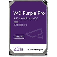 Western Digital 22tb Wd Purple Pro Surveillance Hdd Sata 6 Gb/s 7200 Rpm 512 Mb Cache