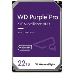 Western Digital 22tb Wd Purple Pro Surveillance Hdd Sata 6 Gb/s 7200 Rpm 512 Mb Cache
