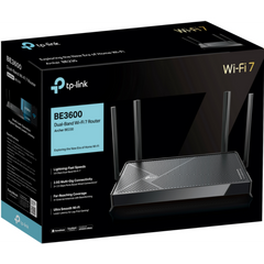 Tp Link Archer Be220 Dual Band Be3600 Wifi 7 Dual Band Wi Fi 7 Router Wifi 7 Up To 3.6gbps Speeds, Full Gigabit Wan/lan Ports, 4 External Antennas, Easymesh