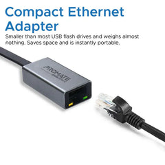 Promate GigaLink-C .GREY, USB-C to Gigabit Ethernet