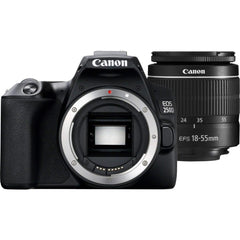 Canon Eos 250d 24.1 Mp Dslr Camera W/ Ef S 18 55mm F/3.5 5.6 Iii Lens Black
