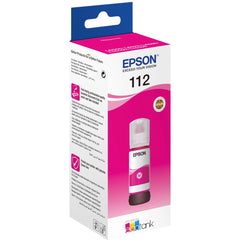Genuine Epson 112 Ecotank Ink Bottle 70ml Cartridge Pigment Magenta - CompuMe