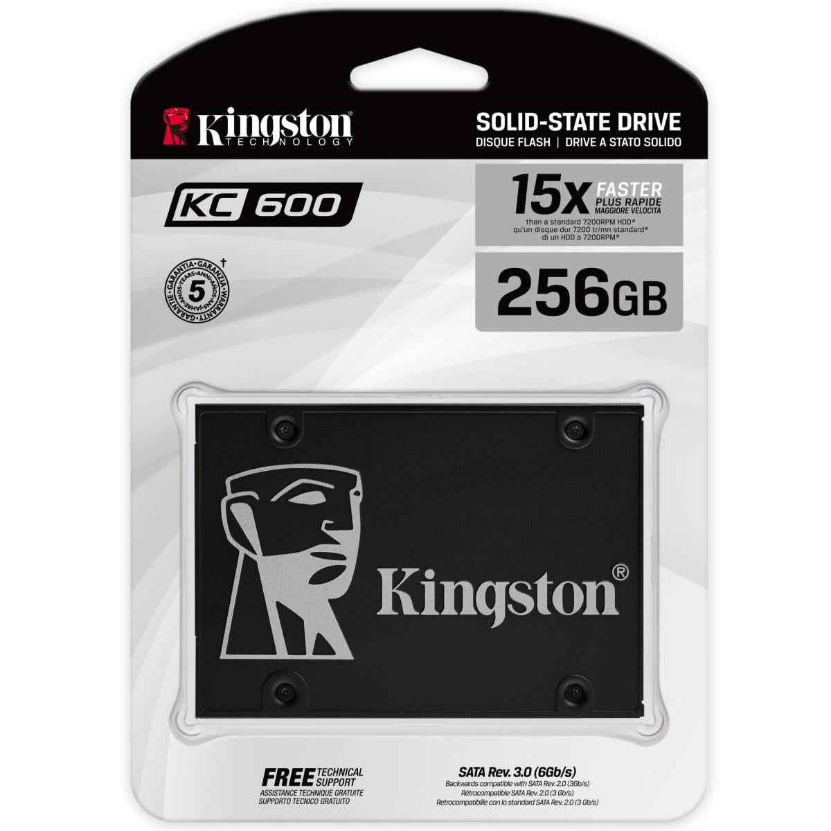 Kingston Kc600 256gb Sata Iii Solid State Drive (ssd)