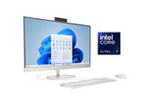 HP All-in-One Desktop AI 27-cr2047ne AIO PC (D2LL1EA), Intel Core Ultra 7 255U Up to 5.2GHz 12 Cores, 8GB DDR5 (Upgradable), 512GB SSD, 27" FHD IPS, Wi-Fi 6, BT 5.4, w/ Keyboard & Mouse - Shell White
