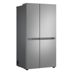 LG Side by side Refrigerator A+, 658Lit, Linear Cooling, Smart features, Prime Silver - GCB-287DVL.APYPELF