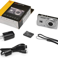 Kodak Compact Digital Camera FZ55 5x Optical Zoom CMOS, Li-ion Battery, Silver