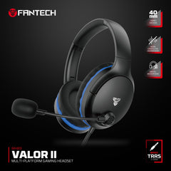 FANTECH MH89 VALOR II Multi-Platform Gaming Headset Black - CompuMe