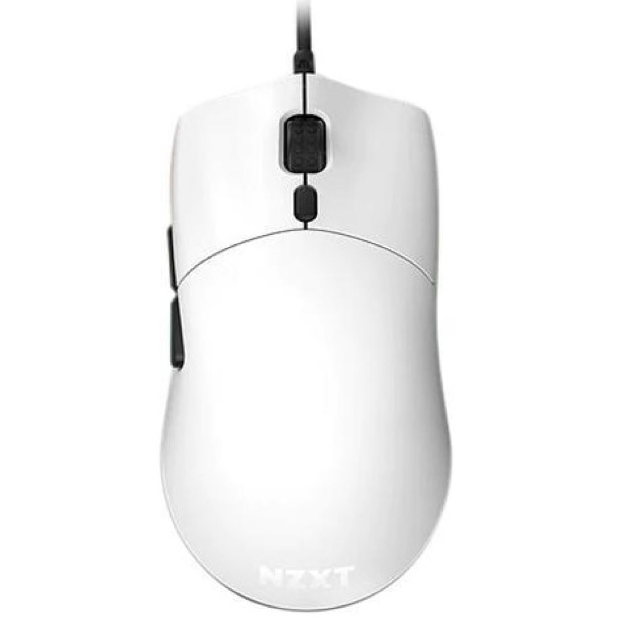 NZXT Lift Lightweight Ambidextrous RGB Optical Mouse 16K DPI, 67g w/ Omron Mechanical Switches & Low-Drag Cable -White | MS-1WRAX-WM (White) | - CompuMe NZXT Lift Lightweight Ambidextrous RGB Optical Mouse 16K DPI, 67g w/ Omron Mechanical Switches & Low-Drag Cable -White | MS-1WRAX-WM (White) | - CompuMe
