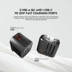 Fantech TAC1 Power Cube Travel Multi Adapter