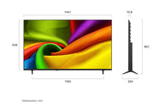 LG Nano UHD 65Inch, Smart & 4K, 3HDMI & 1USB, AI Processor, Magic Remote - 65NU850B6LA.AMNE