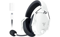 Razer Blackshark V2 Hyperspeed Wireless/bluetooth/usb Lightweight Thx Spatial Audio Bendable Mic 50mm Drivers 70 Hr Battery W/usb Type C Charging White