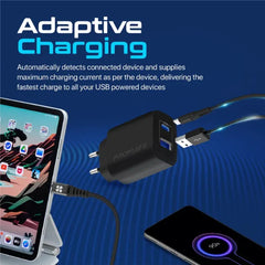 Promate BiPlug-2, Dual Port Charger
