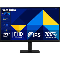 SAMSUNG S3 S30GD Essential 27" IPS Full HD 100Hz Eye-Save & Flicker-Free Technology VGA & HDMI , Black