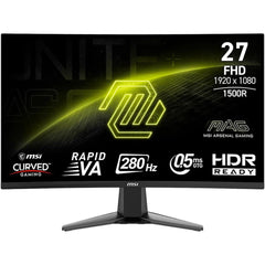 Msi Mag 276cxf 27" Curved 1500r 280hz 0.5ms Hdr Ready 102% Srgb 1.07 Billion Color Adaptive Sync Support 120hz For Ps5 & Xbox - CompuMe