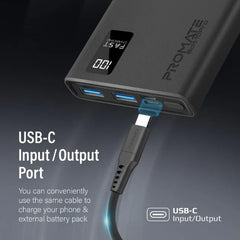 Promate Bolt-10PRO.BLACK, Power Bank