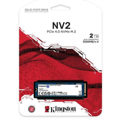 Kingston NV2 2TB M.2 NVMe PCIe 4.0, GEN 4 SSD Up To 3500/2100 MB/s Read/Write | SNV2S/2000G | - CompuMe