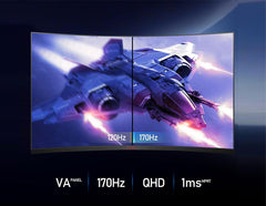 KOORUI 32E6QC 31.5 inch QHD 2K 170Hz 1MS VA GAMING MONITOR